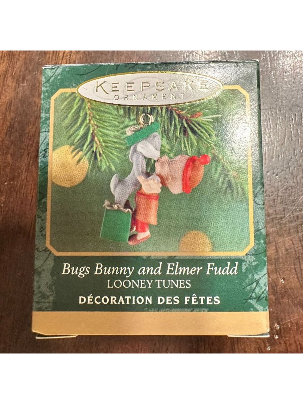 Hallmark Keepsake Ornament Bugs Bunny & Elmer Fudd Looney Tunes Christmas Decora